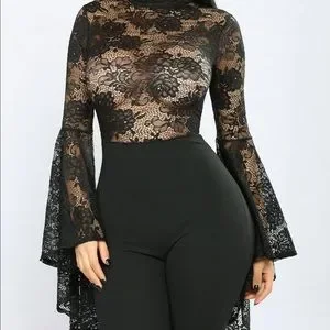 Fame monster lace jumpsuit new arrivals